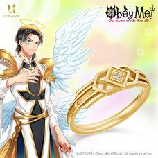 Obey Me! Yellow Gold-Coated Silver Ring of Light