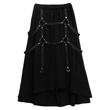 LISTEN FLAVOR Maxi Skirt w/ Harness Belt